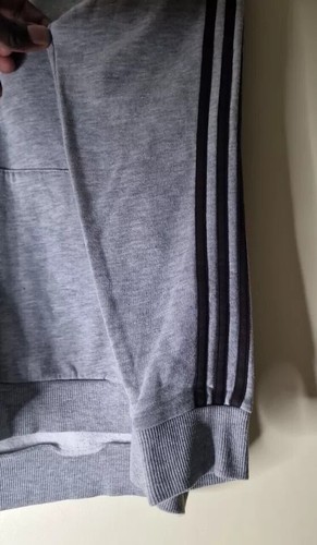 Adidas Performance Essential Hoodie | Grey | UK13-14 | Unisex | Stylish | Cotton - Picture 9 of 9