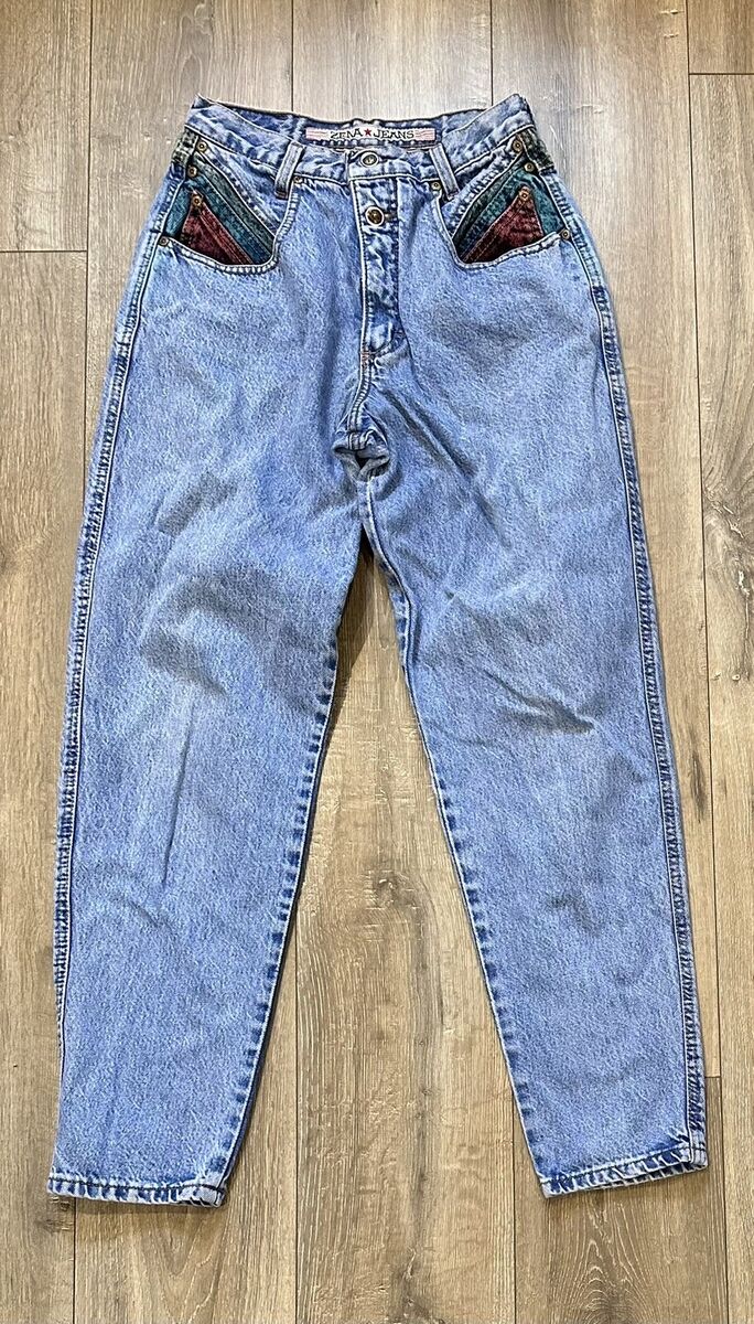 Vintage ZENA JEANS Women's Denim Mom Jeans 9 27x31 Vintage ZENA JEANS Women's Denim Mom Jeans 9 27x31