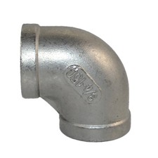 3/4" NPT Threaded Female to Female Elbow Pipe Fitting SS 304