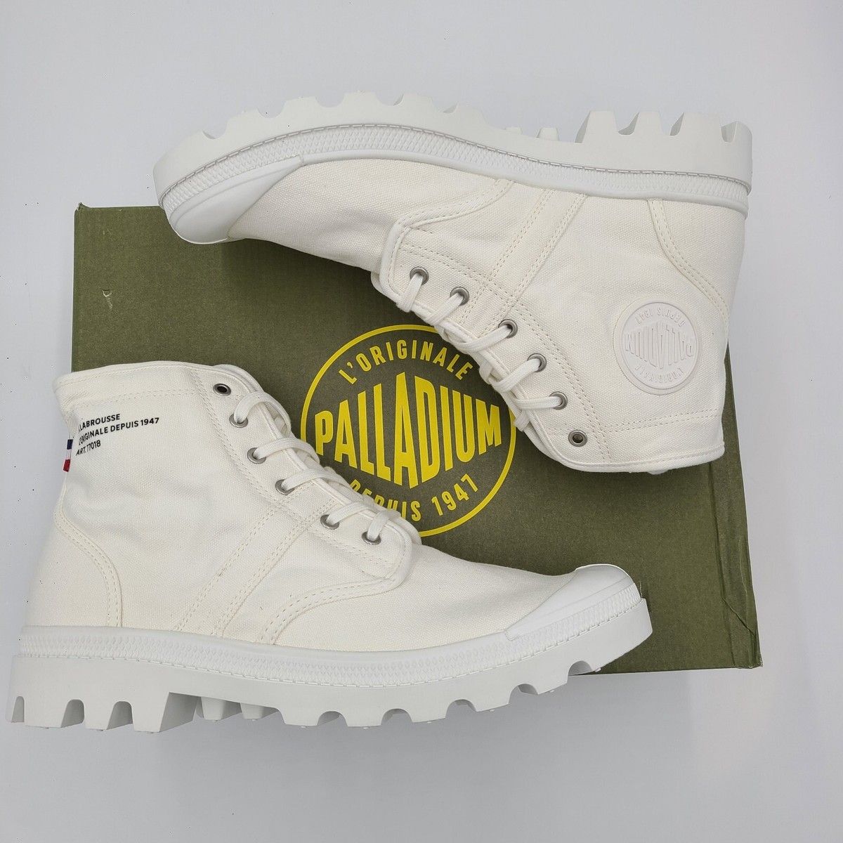Palladium Pallabrousse Legion Wax Star White Mens Size 10 Boots 77018 116 77018-116-M PALLABROUSSE Legion Star White, verde, 41 EU  main image 2