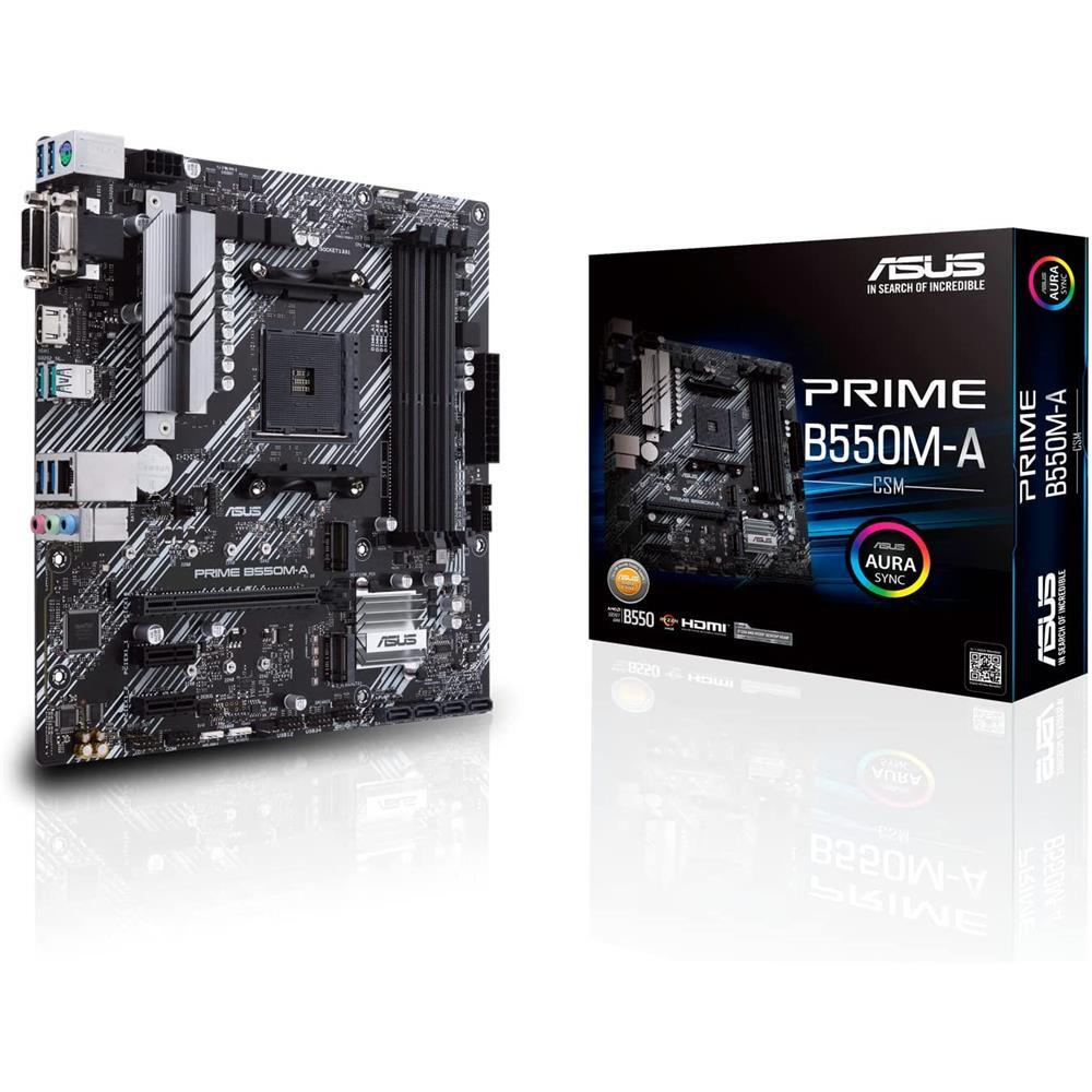 Asus Prime B550M-A Csm Mainboard Sockel Am4 Micro Atx Ryzen Pcie 4.0 M.2 Wifi 6