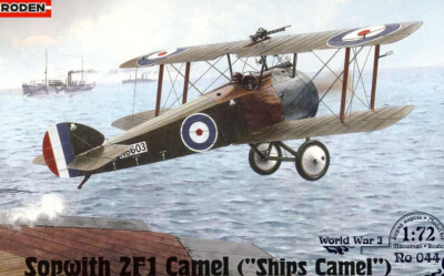 Roden - Sopwith 2F1 Camel Ships Camel 2.F1 2F.1 HMS Pegasus - 1:72 Doppeldecker