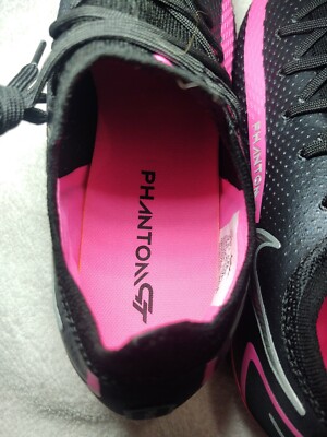 Nike Phantom GT Elite DF FG Black Pink Silver Soccer Cleats CK8439