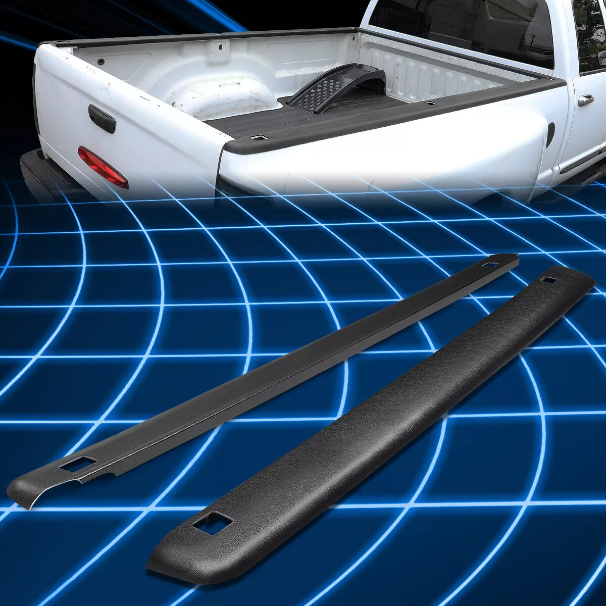 For 93 08 Ford Ranger 94 97 Mazda B Truck Bed Pair Side Rail Caps