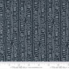 Frankie On The Line Dull Black by BasicGrey for Moda BTHY 1/2 Yard 30673 14