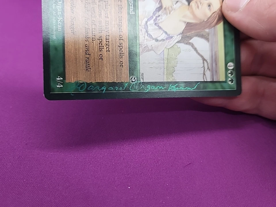 Autumn Willow MTG Homelands Green Glitter Signed Margret Organ-Keen *CCGHouse* - Image 4 of 4