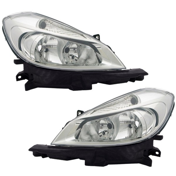 Scheinwerfer Set FüR Renault Clio 3 R 2005-2009 Chrom H7 LWR Stellmotor-image