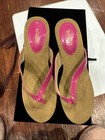 Metaphor Hot Pink Wedge Sandals Size 7.5 — photo 1
