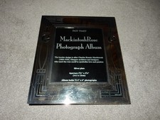 vintage past times mackintosh rose photograph album silver plated velvet x72 4x6