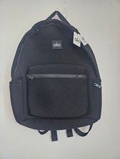 ALO Yoga Unisex Black Neoprene Backpack NWT.