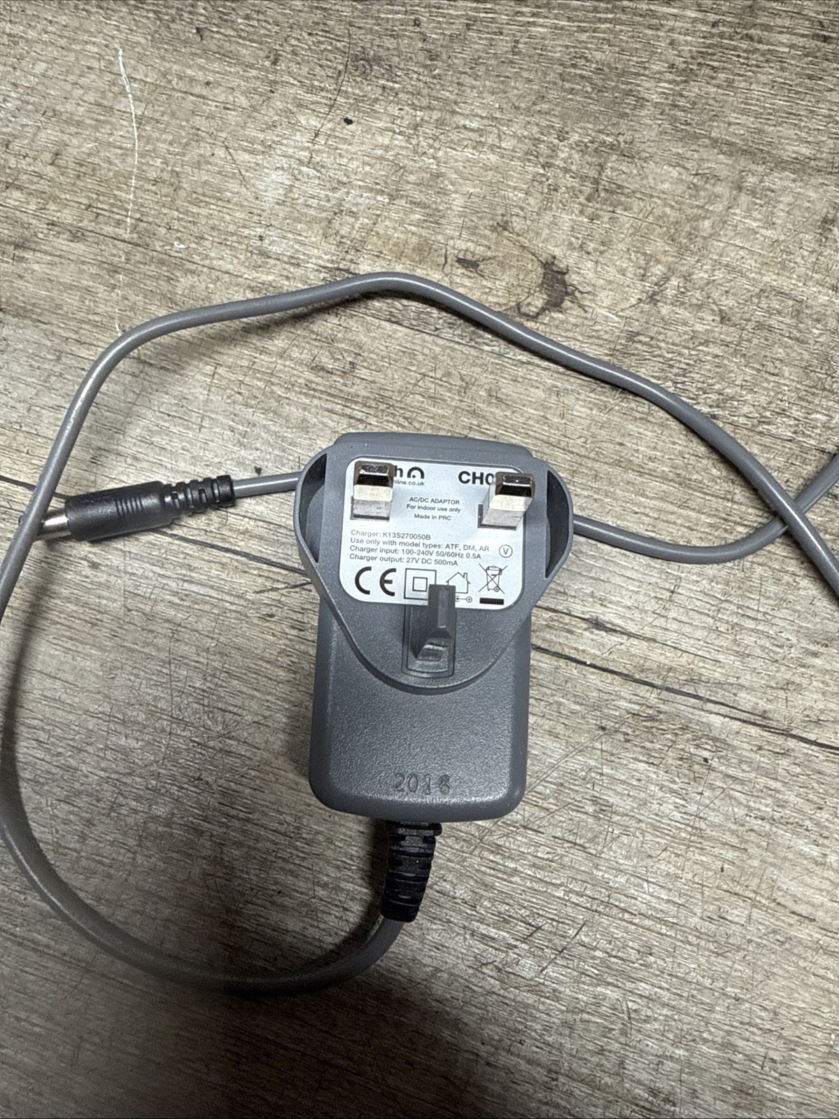 Gtech  Charger Cable & Plug ORIGINAL  pre used CH01