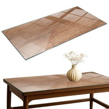 Replacement Glass Table Top Garden Bistro Tables Wooden Plank Design 140x70 cm