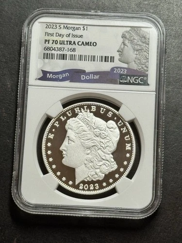 2023 S Morgan Silver Dollar Proof NGC PF70 Ultra Cameo FDOI First Day (1380)