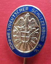 altes ABZEICHEN Jagd- & Sch&uuml;tzenvereine NORDWESTDEUTSCHER SCH&Uuml;TZENBUND Email