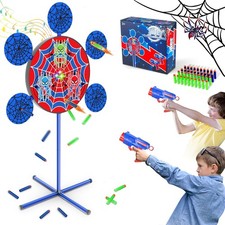 Shooting Games Toys for Nerf Gun Party, Targets with 2 Toy Guns Blue