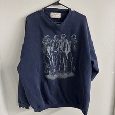 Vintage American Football Classic Crewneck Sweatshirt Faded Pullover Size XL
