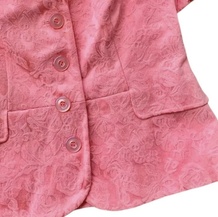 Pendleton Floral Short Sleeve Buttoned Blazer Jac… - image 4