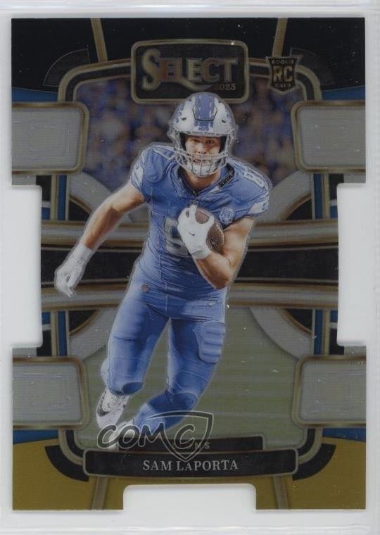 2023 Panini Select Concourse Black & Gold Prizm Die-Cut Sam LaPorta #35 1m9q