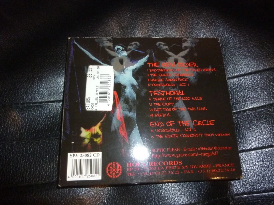 SEPTIC FLESH - A fallen Temple Digipak Holy 33Cd Fleshgod Apocalypse 1.Press - Bild 4 von 4