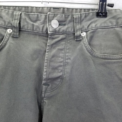 Buck Mason Jeans Maverick Slim Mens Sz 29 12oz Harbor Twill Grey Button Fly Flaw - Foto 2 di 16