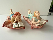 2 Vintage Capodimonte Porcelain Figurines #315, Signed Cortese, inc Certificate