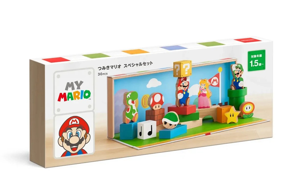 Nintendo My Mario Wooden Block Special Set 30pcs Store Exclusive