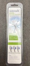  NEW SEALED 3-PACK WATERPIK SONIC REPLACEMENT BRUSH HEADS TRIPLE SONIC CARE 5.0
