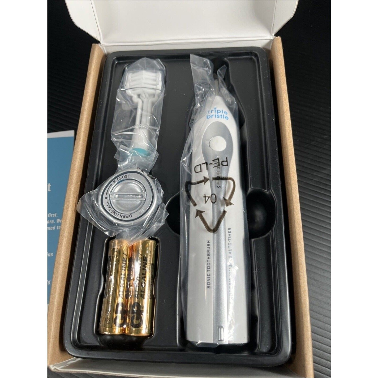 Triple Bristle Original Sonic Toothbrush Patented 3 Head Design NEW