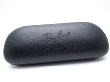Vintage 70's Bausch Lomb Ray Ban Leather Sunglasses Hard Case Black Clean