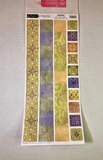 [Set of 10] Creative Imaginations "Layer It On" Borders Elegant Geometry