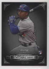 2012 Bowman Sterling Black Refractor /25 Anthony Gose #9 1s8