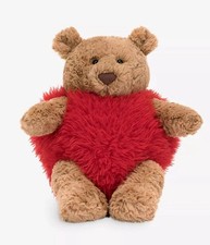 Bartholomew Heartthrob Bear Soft Plush Toy Free with Dust Bag