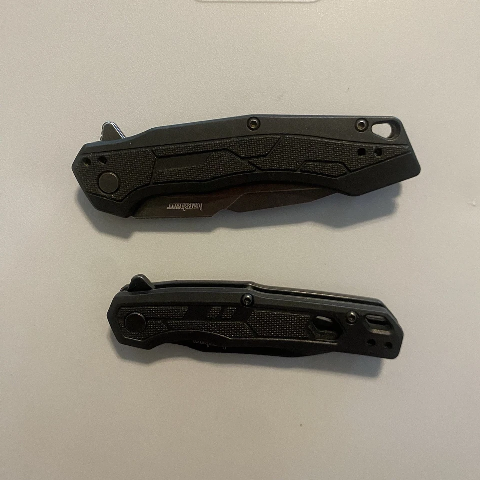 Lote de 2 cuchillos tácticos de apertura asistida Kershaw, bolsillo pequeño y mediano Foto 4 de 4