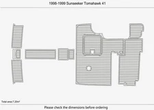 DuraEVA EVA Foam Boat flooring Fits 1998-1999 Sunseeker Tomahawk 41