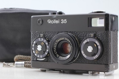 Germany Black [Exc+5 w/Case] Rollei 35 Tessar 40mm f/3.5 35mm Film Camera JAPAN
