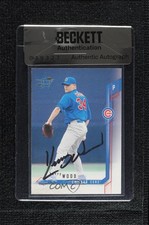 BAS 2001 Leaf Rookies & Stars Kerry Wood #81 Seal of Authenticity Auto 3c7