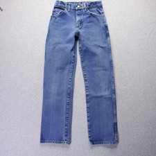 Wrangler Jeans Boys 16 Slim Blue Denim 1013MWZBP Cowboy Cut Straight Leg