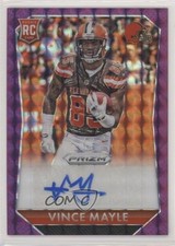 2015 Panini Prizm Rookie Signatures Violet Mosaic 24/50 Vince Mayle Auto 0c6
