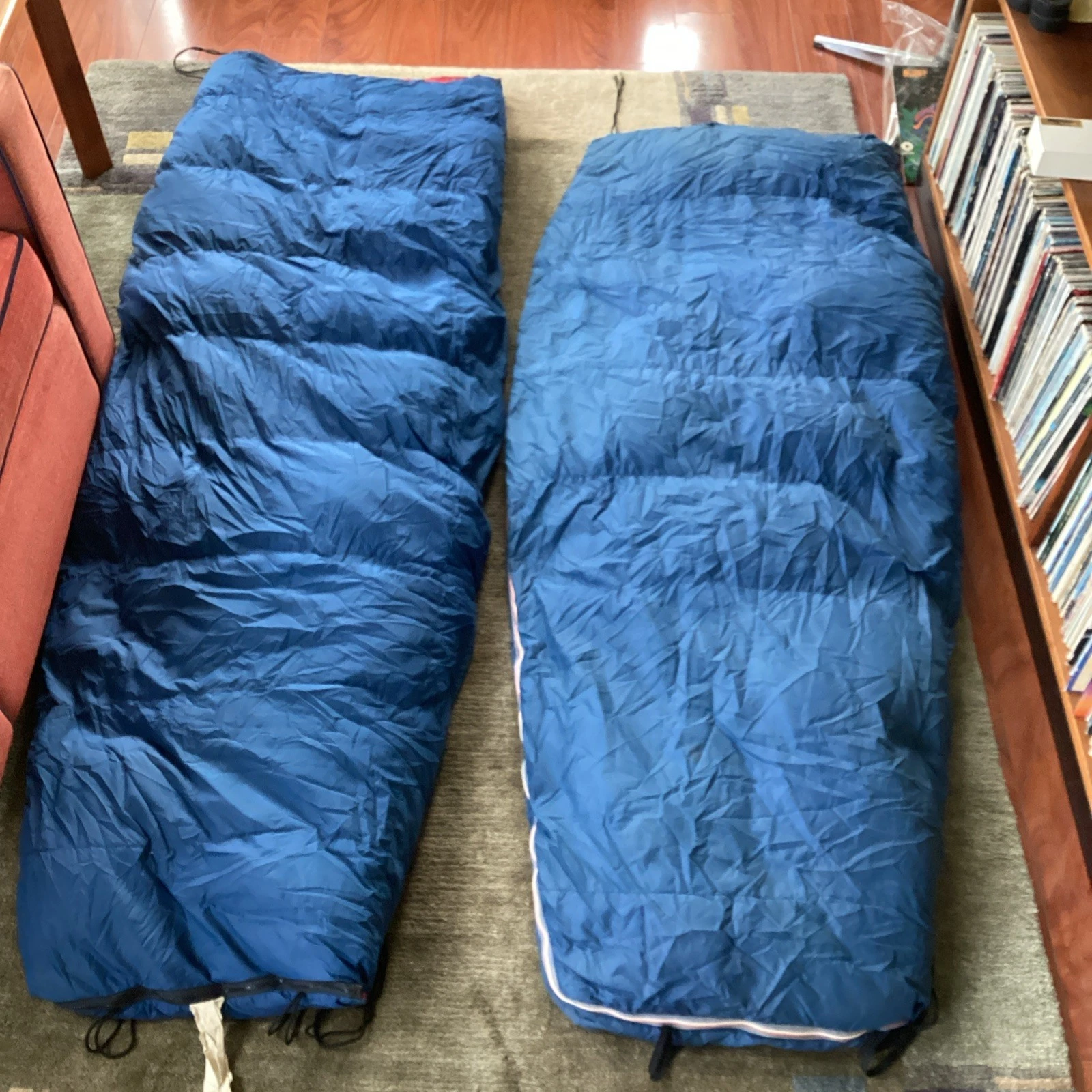 Pair Vintage REI "Icelandic Special" Premium Eider Duck Down Mummy Sleeping Bags