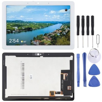 Für Google Nest HUB Max LCD-Bildschirm mit Digitizer Vollmontage (Weiß)