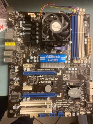 ASRock 870 Extreme3, Sockel AM3, AMD Motherboard mit AMD Athlon 605e x4,Lüfter