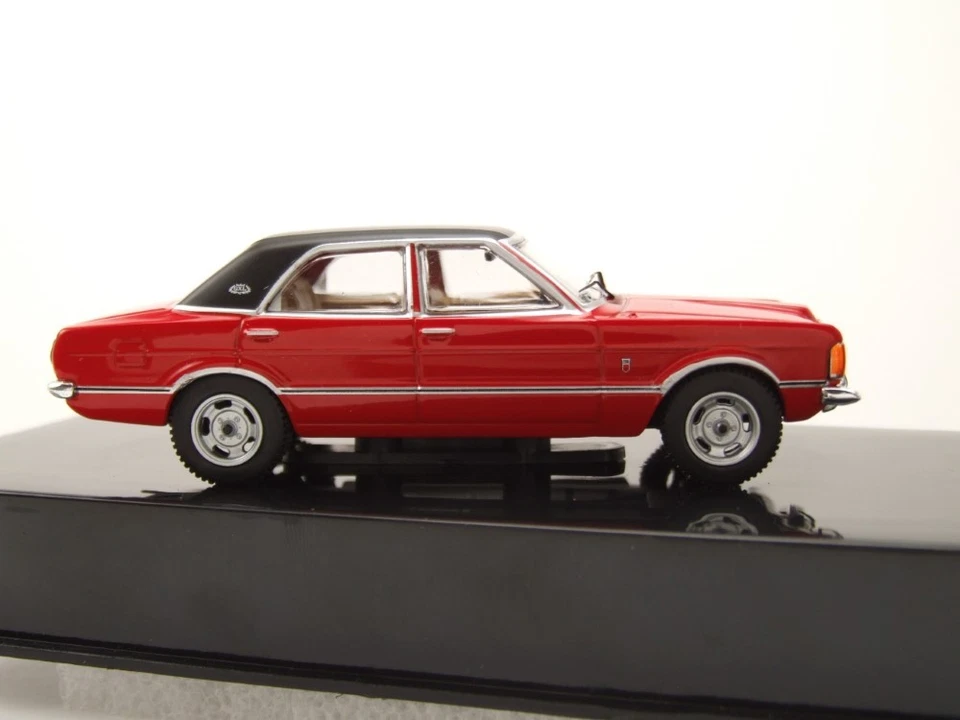 Ford Taunus GXL 1973 rot schwarz Modellauto 1:43 ixo models - Bild 4 von 4