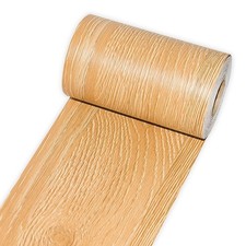 Self Adhesive Wood Grain Tape for Mirrors, 4 inch X 32 ft Light Yellow Wood R...