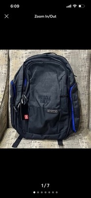 OGIO Black/Blue Backpack Zip Closure Padded Adjustable Straps Pockets
