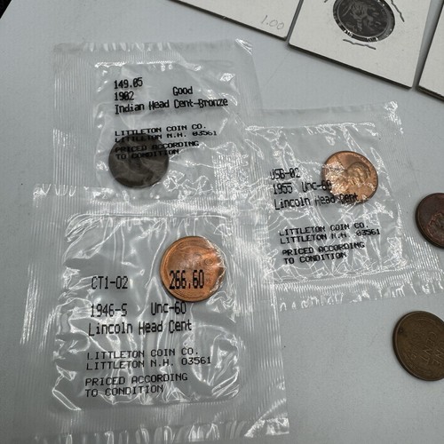 Alte US Münzen Lot 97 Eisenhower Silber Groschen Weizen Pennies Indian Head - Bild 8 von 22