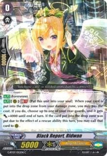 BLACK REPORT, RIDWAN G-BT07/052EN C CARDFIGHT!! VANGUARD HP