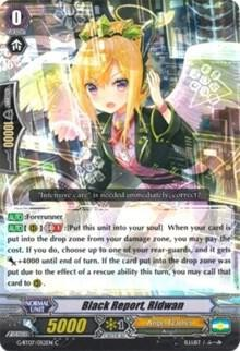 #ad #ad BLACK REPORT RIDWAN G BT07 052EN C CARDFIGHT VANGUARD HP $1.99