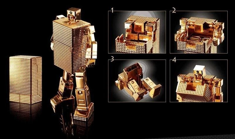 Figura de acción BANDAI Soul of Chogokin GX-32G24 CHAPADO EN ORO 24K Ver NUEVA Foto 4 de 4