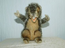 Steiff Beaver! With Button, The Eyes Are Missing H: 24Cm