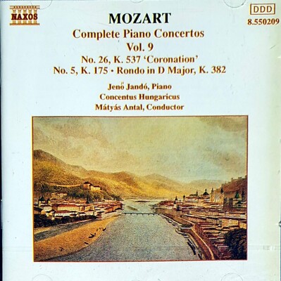 Mozart:  Piano Concertos Nos. 5 and 26  - Jeno Jando  (CD)  New